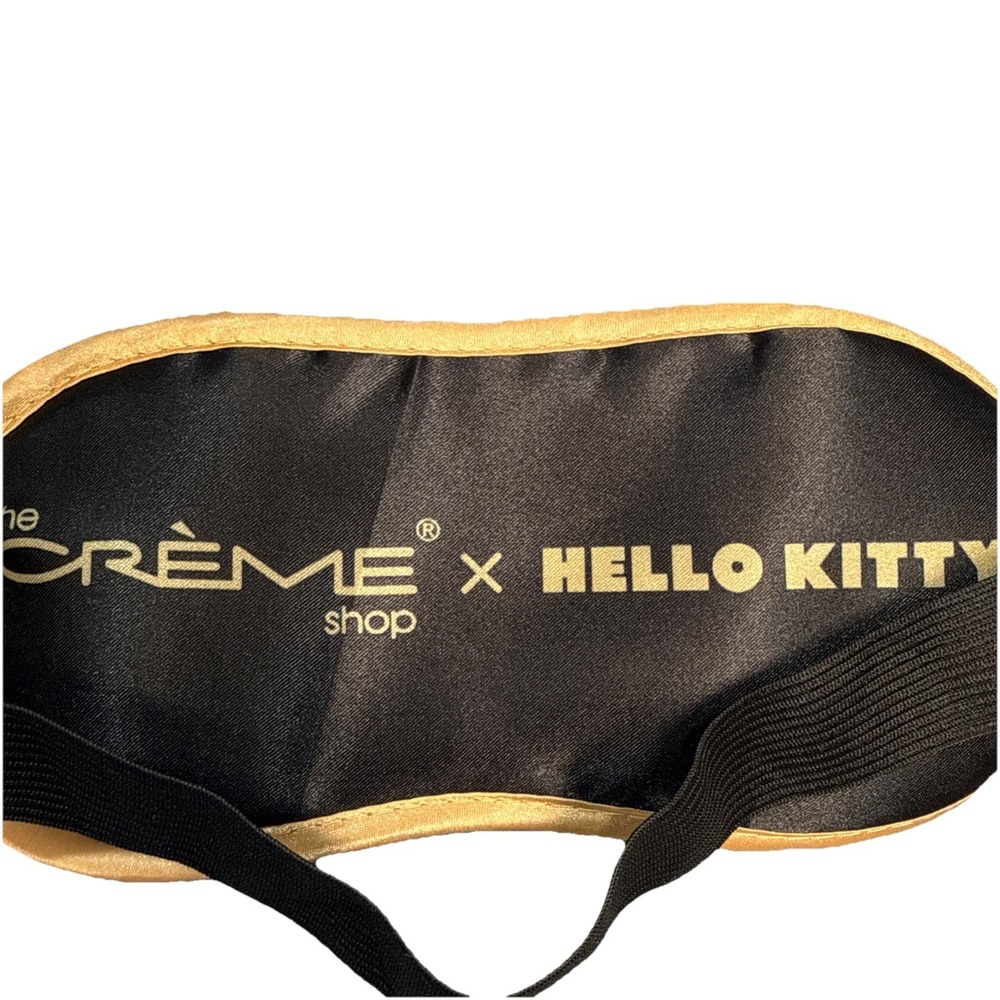 Hello Kitty Creme Shop Satin Sleep Eye Mask Sanrio 2023 Pink Travel Spa Cream - Picture 5 of 9